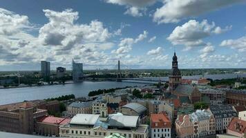 city panorama Riga, Latvia video