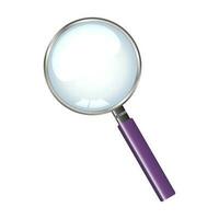 Magnifying glass with a handle vector