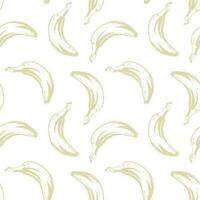 Vintage pattern with banana for decorative design. Fabric print. vector