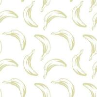 Vintage pattern with banana for decorative design. Fabric print. vector