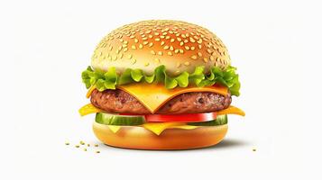 burger 3d Generative AI photo