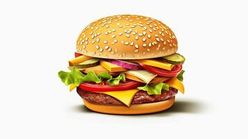 burger 3d Generative AI photo