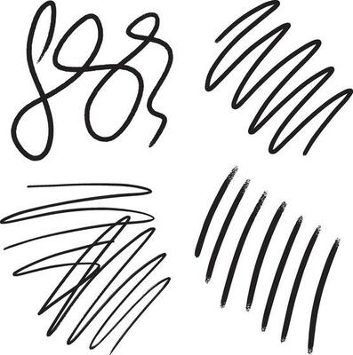 Paint strokes in abstract style on black background.