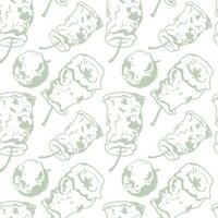 Vintage pattern with apple for decorative design. Fabric print. vector