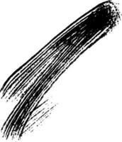 black grungy brush stroke on white background vector