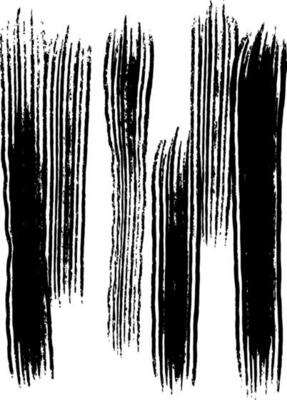 black grungy brush stroke on white background