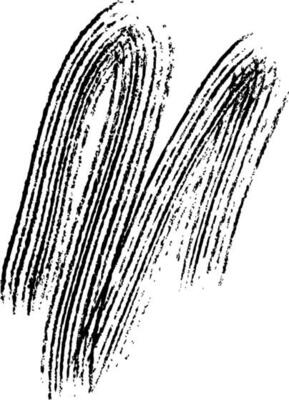 black grungy brush stroke on white background