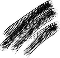 black grungy brush stroke on white background vector