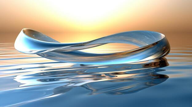 Water Abstract futuristic background photo