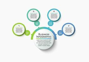 Presentation business infographic template vector