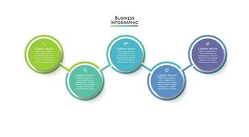 presentación plantilla de infografía empresarial vector