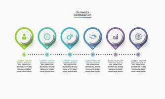 presentación plantilla de infografía empresarial vector