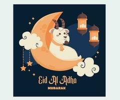 Eid Al Adha Celebration Illustration vector