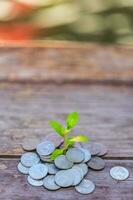 Money growth Deposit your budget for investment photo