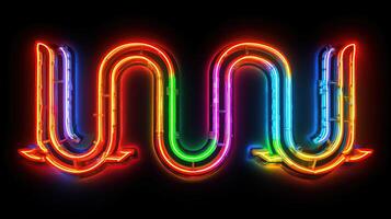 neon lights technology background photo