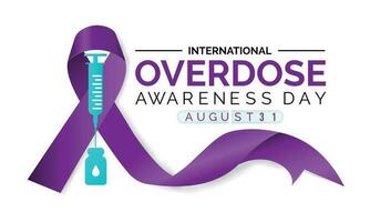 Overdose Awareness Day design vector