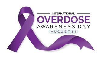 Overdose Awareness Day design vector