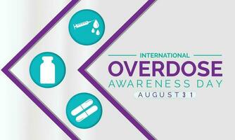 Overdose Awareness Day design vector