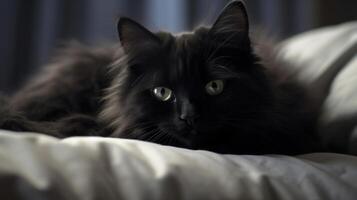 cat black aesthetic photo
