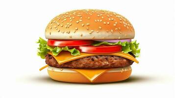 burger 3d Generative AI photo