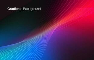 Dynamic gradient technology background vector