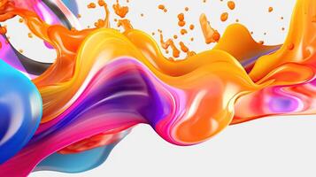 Liquid color background design photo