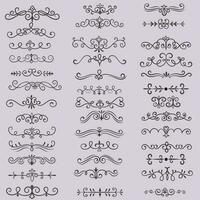 Vector illustration graphic elements for design, Swirl elements decorative illustration