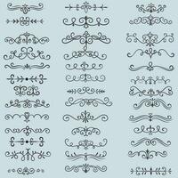 Vector illustration graphic elements for design, Swirl elements decorative illustration