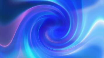 Blue looped background of twisted swirling energy magical glowing light lines abstract background video