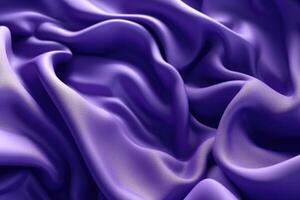 Abstract purple background with folded textile ruffle. photo