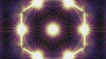 Kaleidoscope zoom in glow animation background. 2D computer rendering pattern video