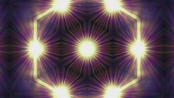 Kaleidoscope zoom in glow animation background. 2D computer rendering pattern video