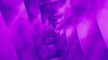 Purper kleur met rechthoekig eindeloos zoom vorm animatie. 2d renderen abstract achtergrond video