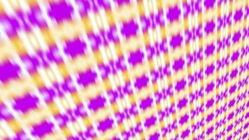 Vibrant checkered pattern in purple and orange colors. 2D rendering abstract pattern video