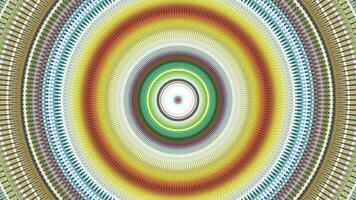 Fast motion circular rotation kaleidoscope background. 2D computer rendering pattern video