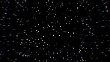 Star prism of blurry at corner. 2D computer rendering pattern video
