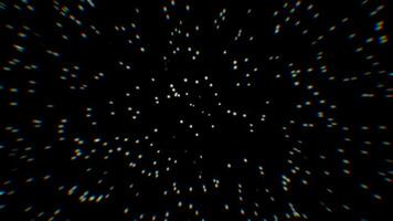 Star prism of blurry at corner. 2D computer rendering pattern video