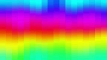 Smooth vertical beam colorful gradient rainbow color animation background. 2D computer rendering pattern video