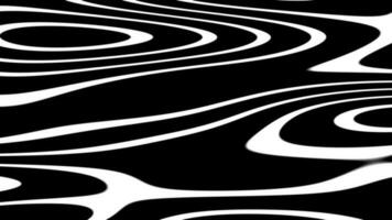 Liquid ink in black and white texture animation. 2D computer rendering motion graphic video