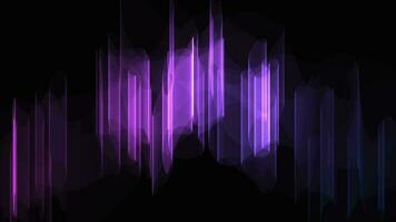 Swirl purple background in dark. 2D computer rendering motion graphic video