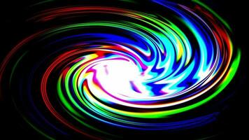 Swirl spiral rgb motion texture. 2D computer rendering motion graphic video