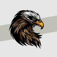 Eagle head emblem mascot for esport logo Stunning eagle illustration captures the majestic beauty and strength of the iconic bird of prey vector