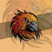 calvo águila cabeza mascota con America fuerte color disponible para tu personalizado proyecto desde un chapoteo de acuarela, de colores dibujo, realista vector ilustración de pinturas