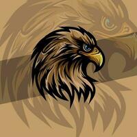 Bald eagle head mascot with america strong color available for your custom project from a splash of watercolor, colored drawing, realistic vector illustration of paints.