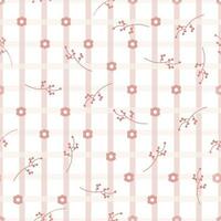 Vector seamless pattern with leaf hand drawn design for fabric textile wall