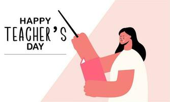 Happy teacher day illustration vector