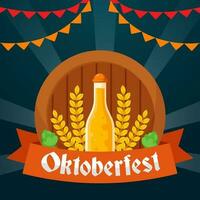 Oktoberfest festival ilustración vector