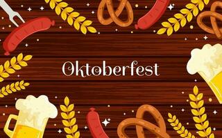 Oktoberfest Festival Element Background vector