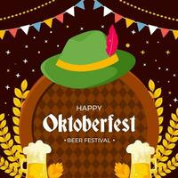 Oktoberfest festival ilustración vector