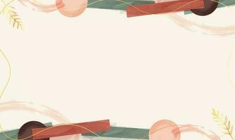 abstract watercolor background geometric shape design vector